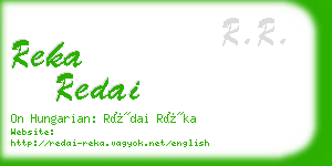 reka redai business card